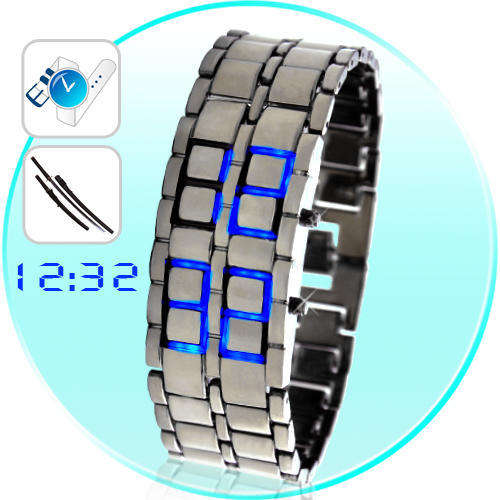 Ice Samurai - Japanese Inspired Blue LED Watch - G165 Blue