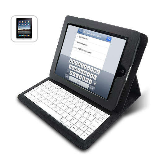 iPad Leather Case Holder with Keyboard - A72