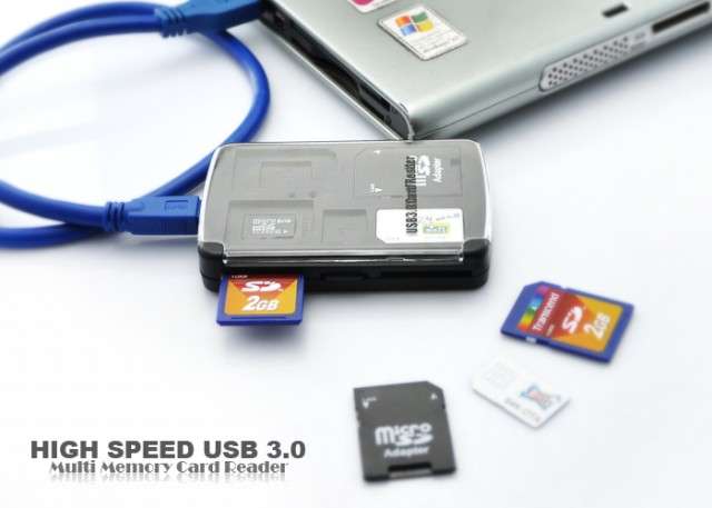 High Speed USB 3.0 Multi Memory Card Reader - K159