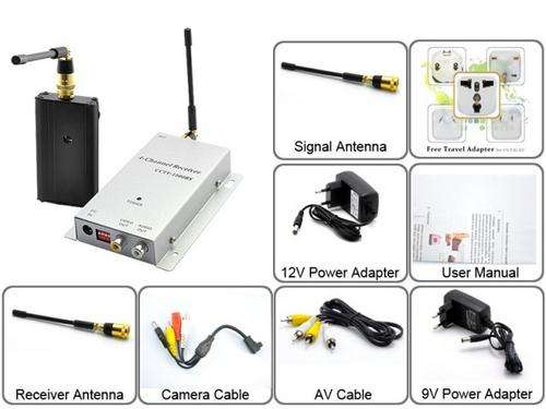 Wireless Signal Booster and Receiver Kit for Security or Spy Camera (1500 meters) - I124