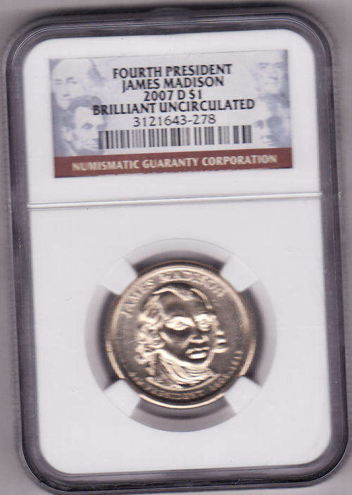 USA - 4th PRESIDENTIAL DOLLAR - NGC GRADED BU