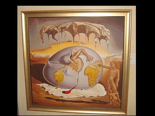 Salvador Dali-Geopoliticus Child (hand painted oil reproduction)