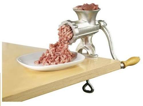 Meat Mincer Beef Grinder Sausage Heavy Duty Clamp Hand Operated Manual Kitchen
