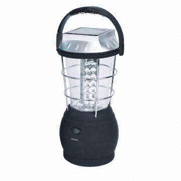 Portable 36-LED Super Bright Hand Crank Solar LED Lantern with Car Charger