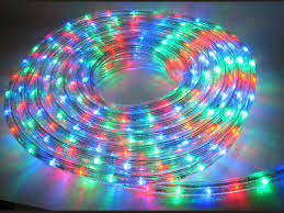 Multi Coloured LED Rope Light 10m