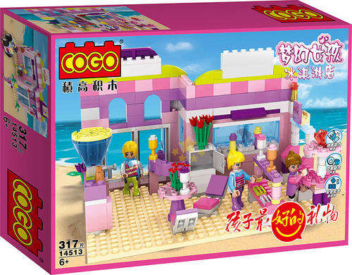 COGO Girl Ice Cream Shop 317 pcs Educational DIY Building Block Set