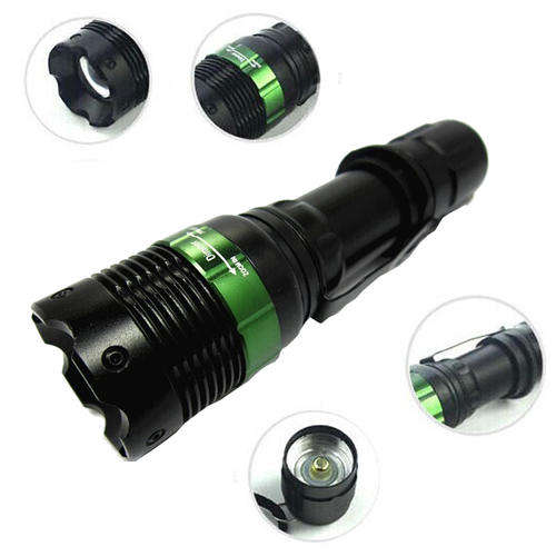 Super Bright Focusable Aluminum Rechargeable 18650 AAA CREE R2 Zoom FlashlightSuper Bright Focusable