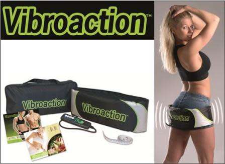 VIBROACTION Electric Vibrating Slimming Belt Massager Slim Belt Burning Fat Massage