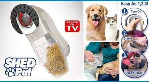 Shed pal vacuum hair remover grooming dogs cats pets