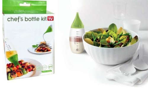 Chef's Bottle Kit - 2 Silicone Squeeze Bottles and 3 Tips