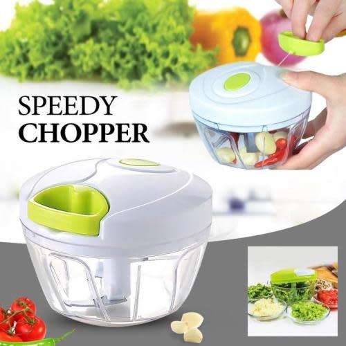 Nicer Dicer Plus Speedy Chopper Hand Held Manual Food Processor