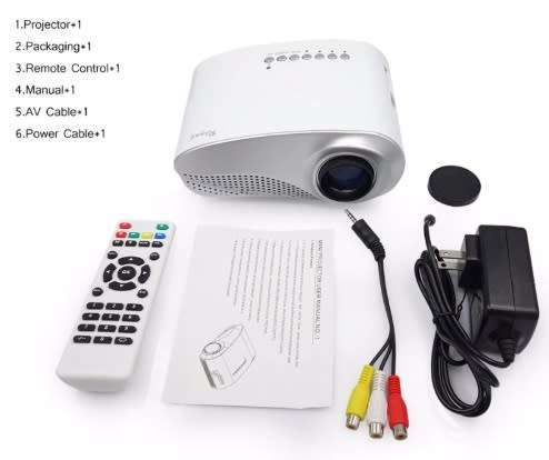 Mini LED Projector Home Theater USB/VGA/HDMI