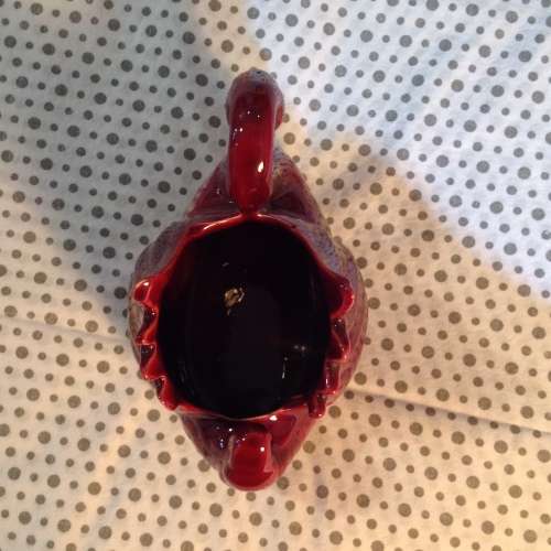 Burgundy swan