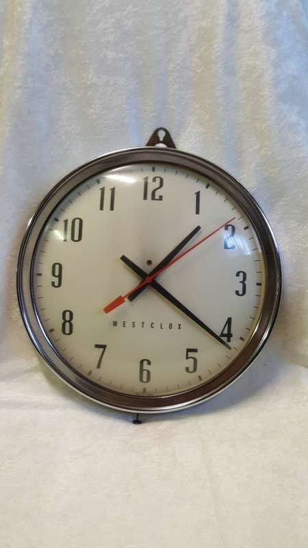 VINTAGE WESTCLOX POST OFFICE ELECTRICAL CLOCK