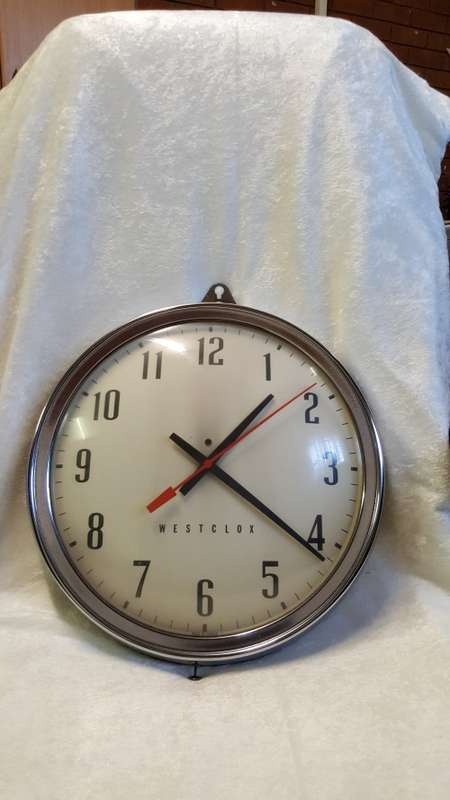 VINTAGE WESTCLOX POST OFFICE ELECTRICAL CLOCK