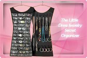 ***Little Black Dress***--- JEWELLERY ORGANISER (Colour PINK)