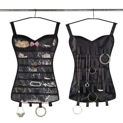 BLACK CORSET JEWELRY ORGANIZER - a must have for every LADY