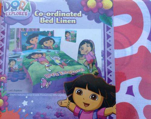 LAST ONE - Dora the explorer single duvet cover & pillow case - CLOSING 13h45 - don't miss it!