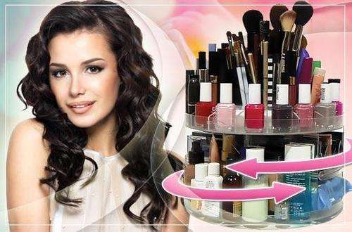 GLAM CADDY holds 200 items - rotates 360 degrees