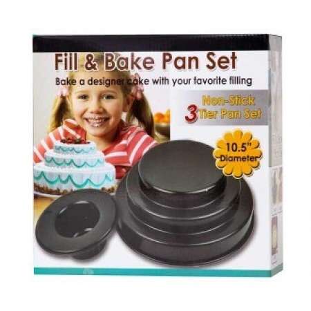 3 tier non stick Fill and Bake pan set