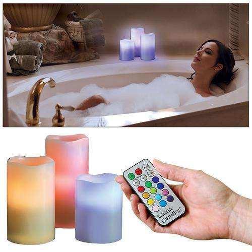 Battery operated scented candles with remote