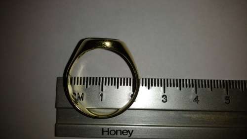 Genuine 9ct GOLD SIGNET MENS RING