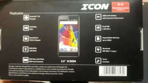 HURRICANE MOBILE ICON ANDROID 7.0 SMARTPHONE - 5.5" SCREEN