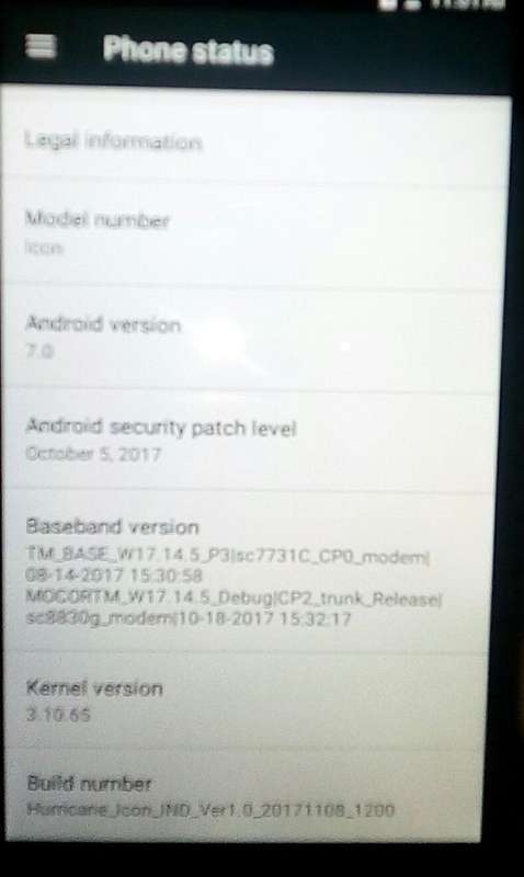 HURRICANE MOBILE ICON ANDROID 7.0 SMARTPHONE - 5.5" SCREEN