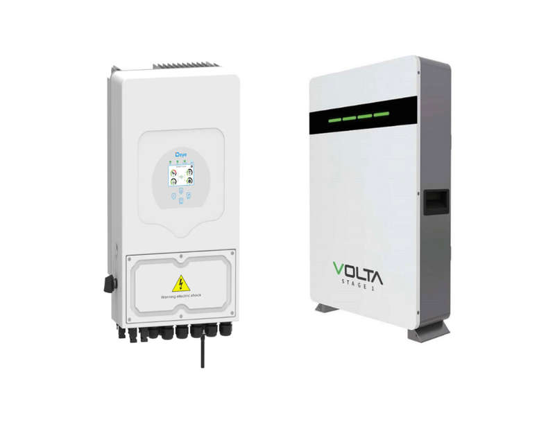 Deye 5KW Hybrid Inverter and Volta 5.12KWH Stage 1 battery