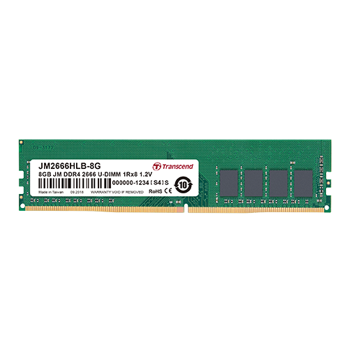 Transcend 8GB DDR4 2666MHz Desktop Memory Module (JM2666HLB-8G)