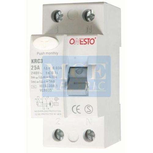 Earth Leakage 2 Pole DIN Onesto 63A