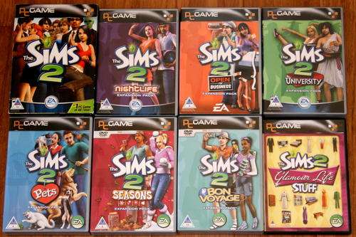 The Sims 2 Collection [1 x Starter Pack, Set of 6 Expansion Packs, 1 x Stuff Pack] (PC)