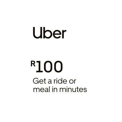 R100 UBER RIDE OR UBER EATS DIGITAL GIFT CARD