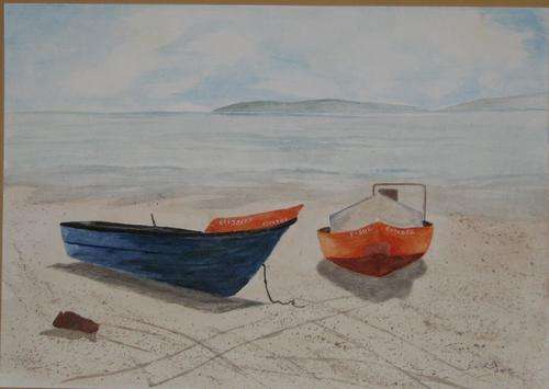 2 Boats on the beach by Eliza