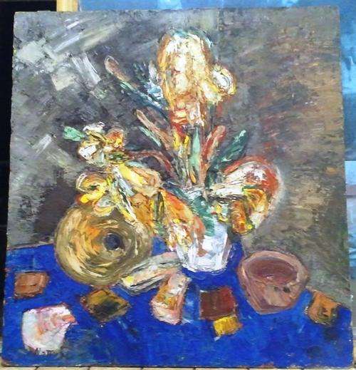 ORIGINAL ACRYLIC ON BOARD (MODERN ART, DRUMMER) SIGNED BY ARTIST