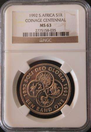 1992 COINAGE CENTENNIAL S1R MS 63 WHAT A BEAUTY... ONLY 22 GRADED!!!!!!!