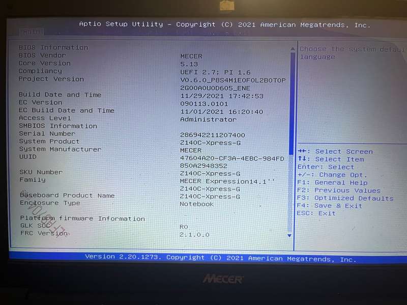 Mecer Laptop