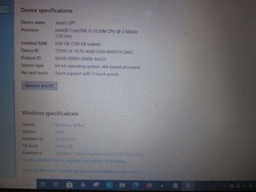 ***Late entry******Laptop Lenovo thinkpad 64bit 8GB RAM