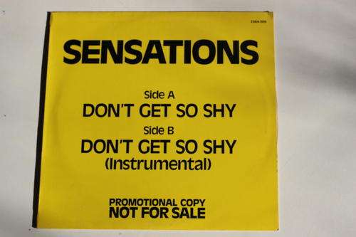 Senstions: Don't get so shy