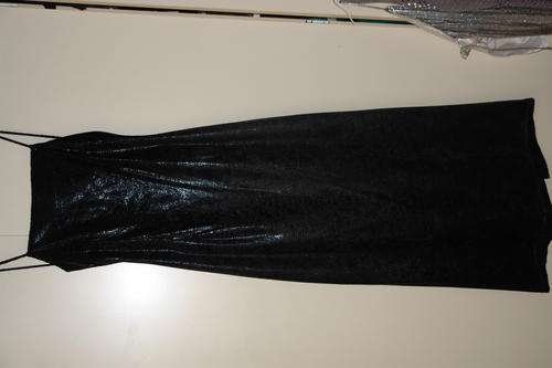 KELSO NITE-OUT LONG BLACK BACKLESS DRESS SIZE 14