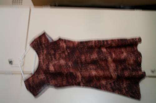 BROWN ANIMAL PRINT SKATER DRESS XL NEW