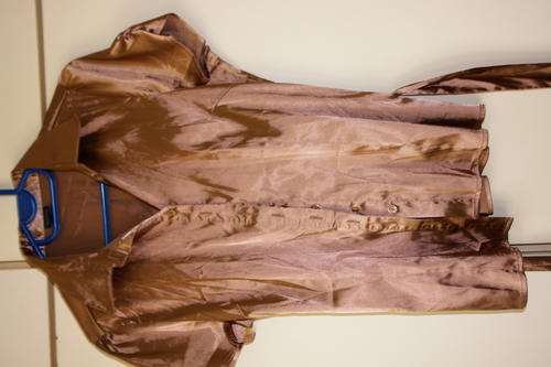 COPPER SILK TOP WITH SASH BELT - 38