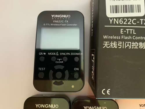 YONGNUO YN-622C-TX Wireless TTL Flash Controller Transmitter for Canon with Two YN622C Transceivers.