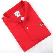 Lacoste - Golf Shirt - Red - Size 5 - Large -  Regular Fit  - Just In -
