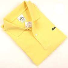 Lacoste - Golf Shirt - yellow - Size 3 - Small - Just In -