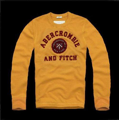- A&F ABERCROMBIE FITCH - MEN'S LONG SLEEVE T  - SIZE LARGE -