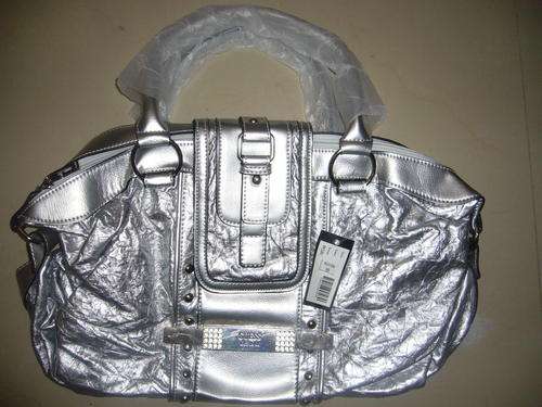 GUESS HANDBAG - MATALIC SILVER - JUST IN -