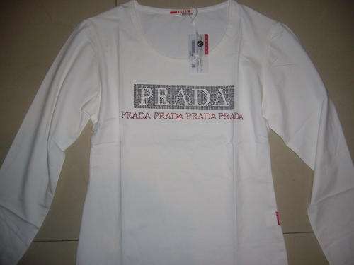 PRADA - WIHITE LONG SLEEVE TOP - SIZE LARGE - GREAT FOR WINTER -