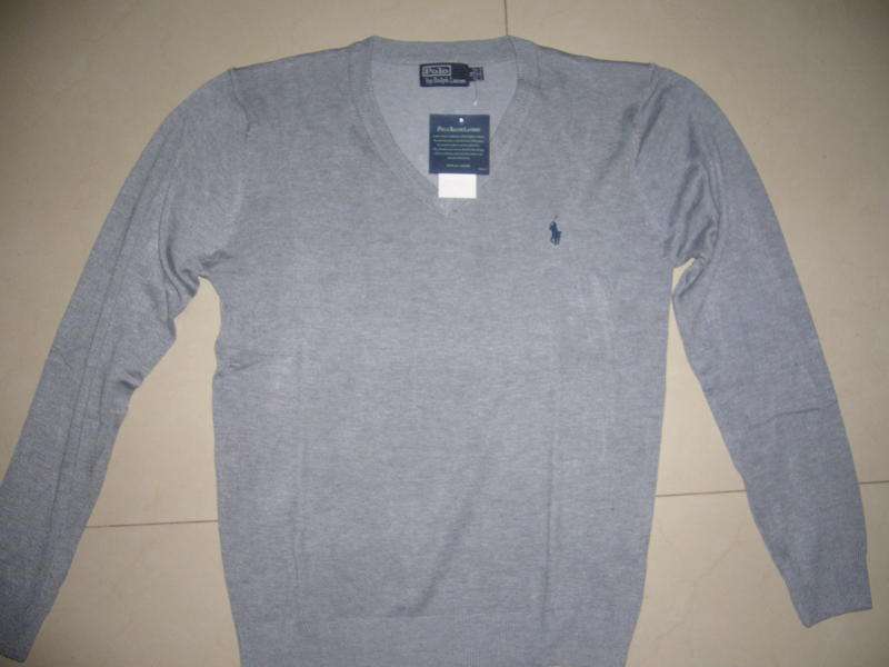 POLO - GREY - V NECK - SIZE MEDIUM - JUST IN DONT MISS IT -