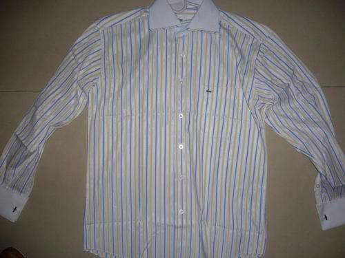 LACOSTE - FORMAL YELLOW STRIPE - SIZE MEDIUM - NEW -
